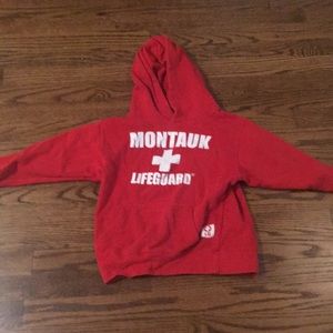 Red Montauk Lifeguard Hoodie SIZE S KIDS